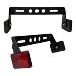BASE DE PLACAS METALICO ROJO Y NEGRO